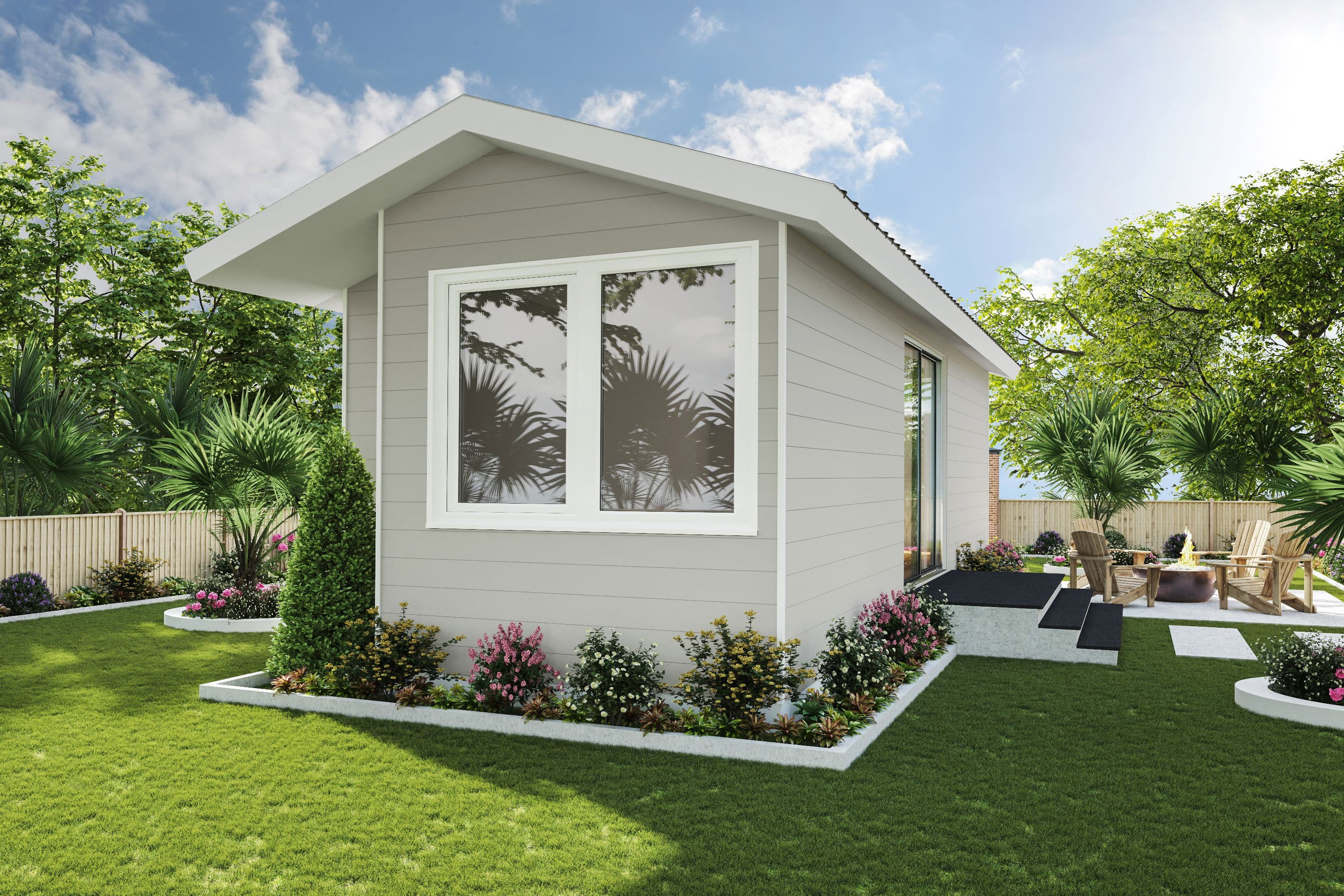 Single family studio™ exterior home features